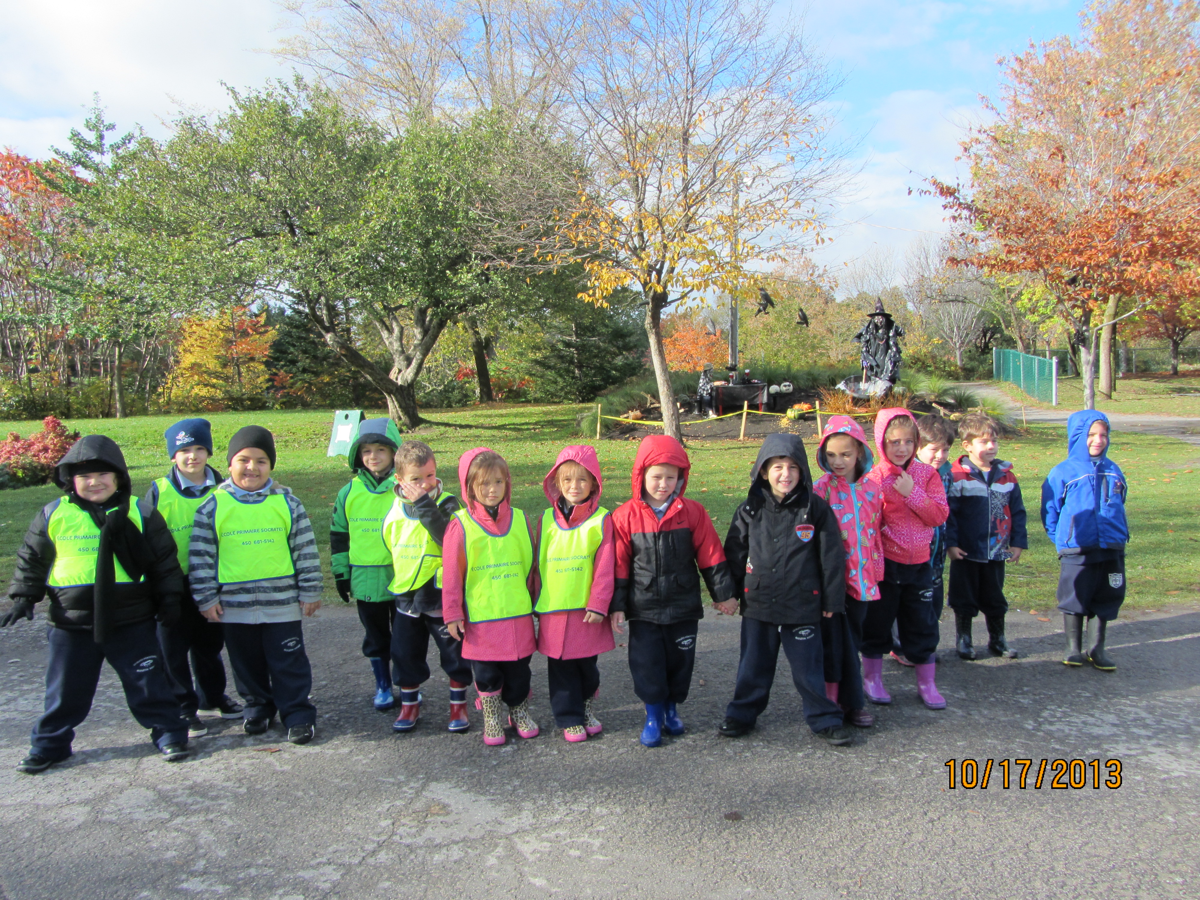 Les élèves de la maternelle de l’Annexe au Centre de la Nature de Laval