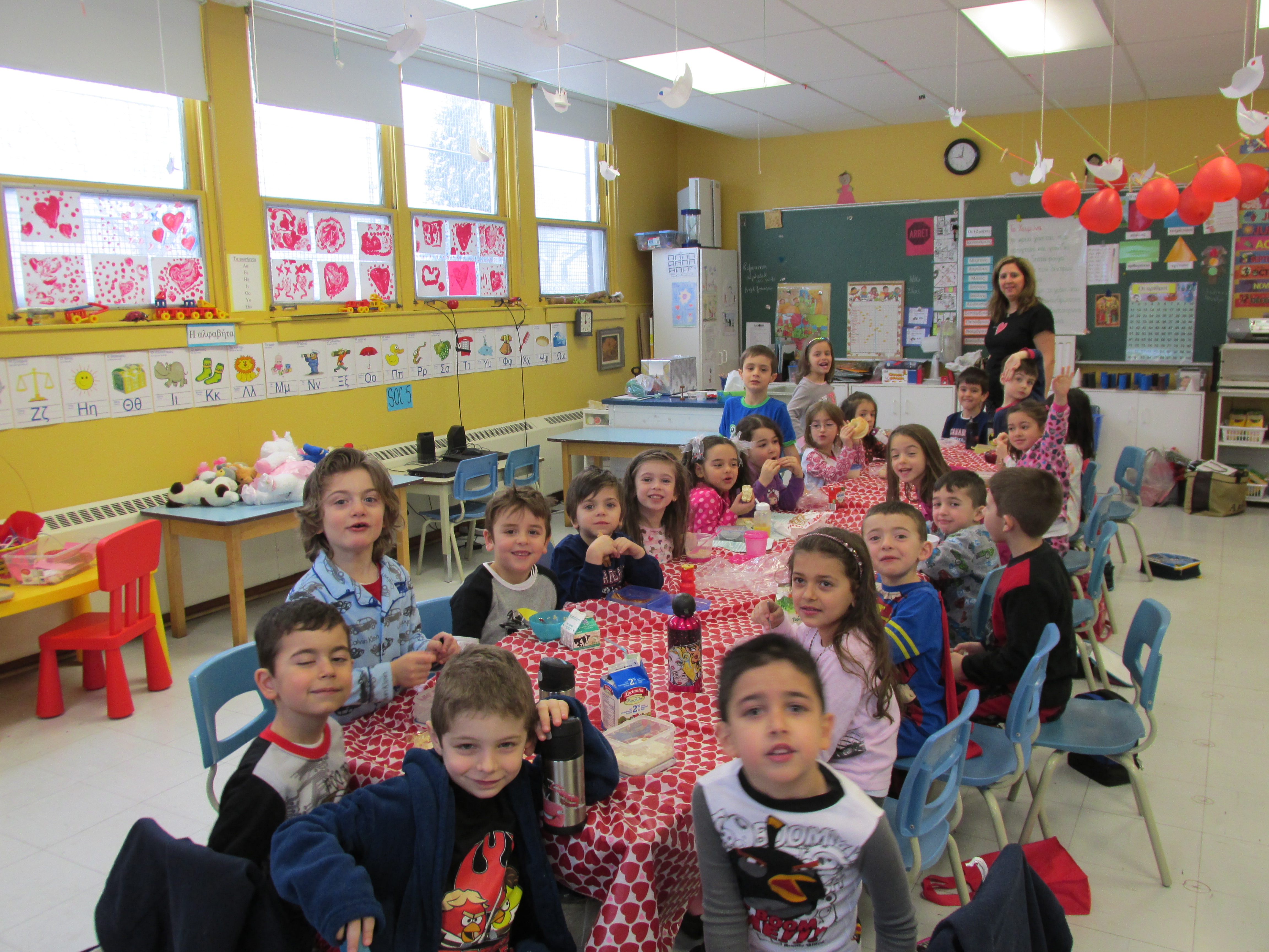 La St-Valentin à la maternelle