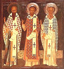 Socrates V celebrates the Three Holy Hierarchs