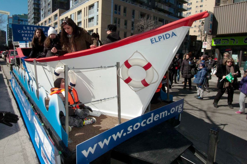 A first time participation at the St-Patrick’s Day Parade