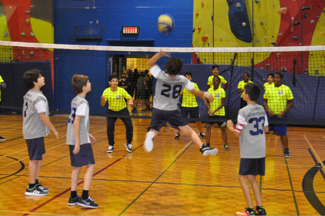 Demosthenes at the Cegep Montmorency volleyball tournament