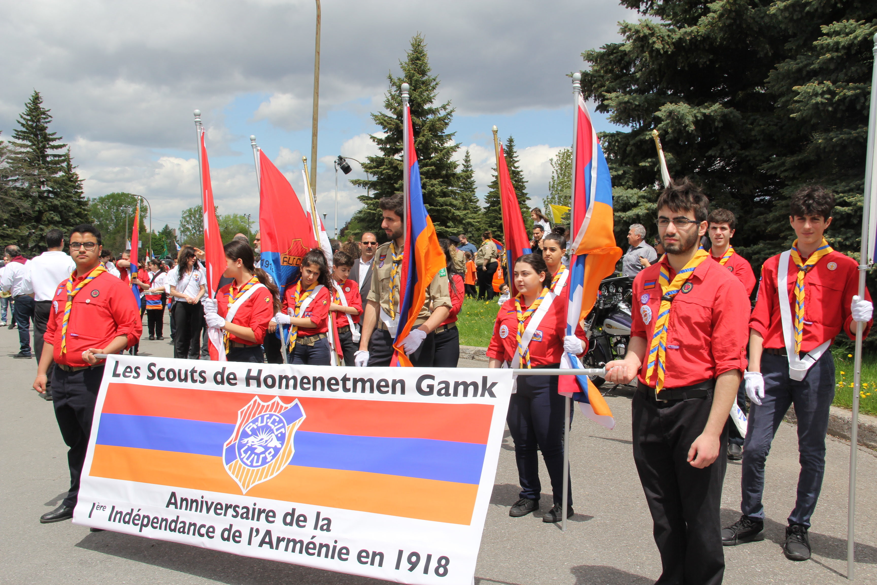 HCGM delegation to the Armenian independence parade