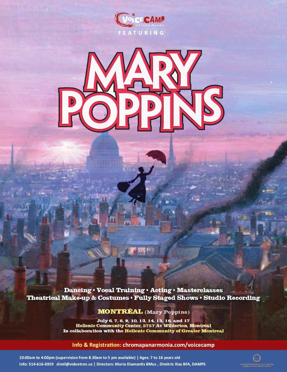 Camp vocal Mary Poppins