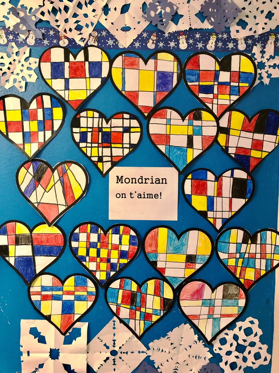 At Demosthenes, Mondrian inspires grade 1