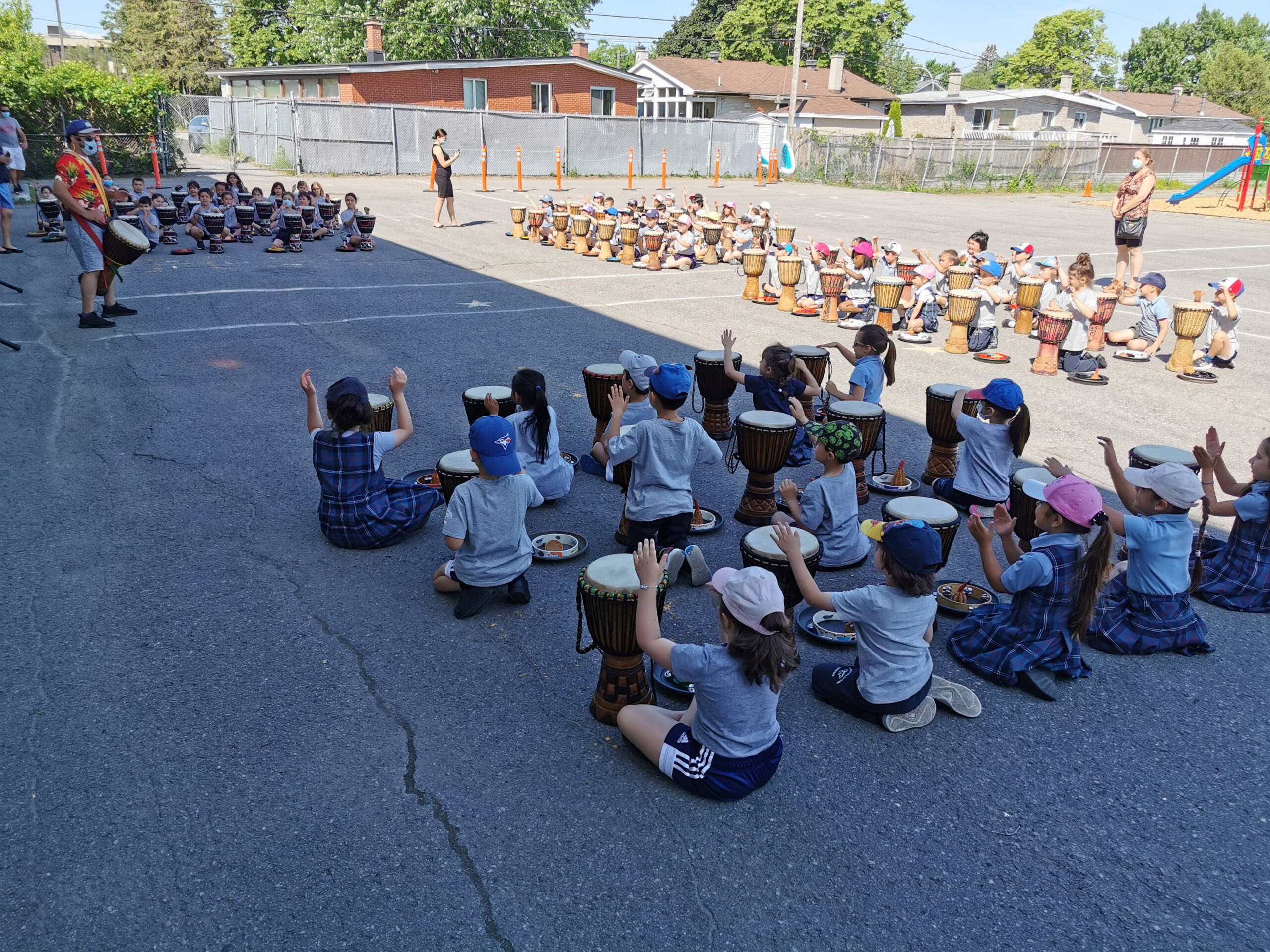 Impactful Drumming at the Demosthenes Campus