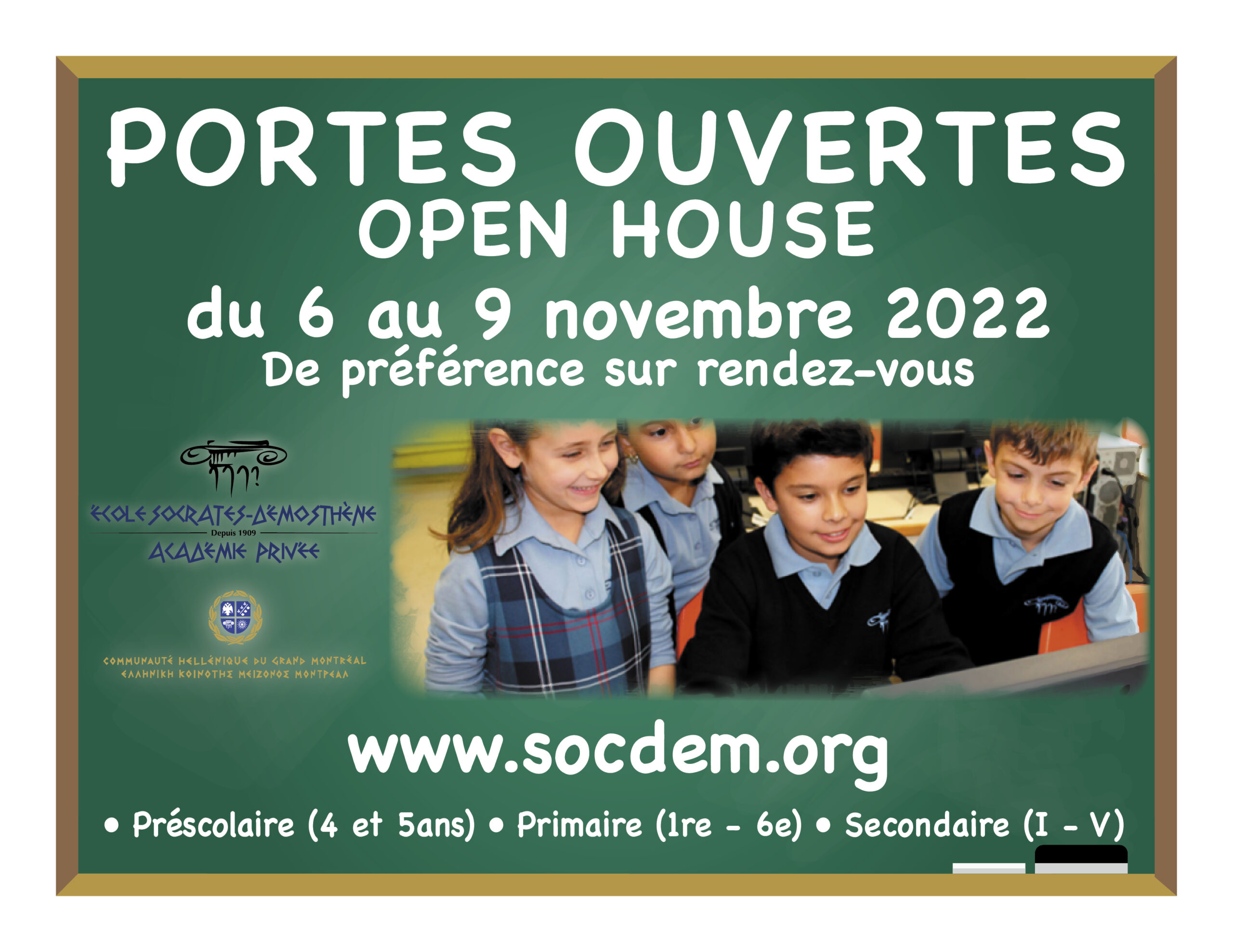 Open House –  6th to the 9th of November 2022
