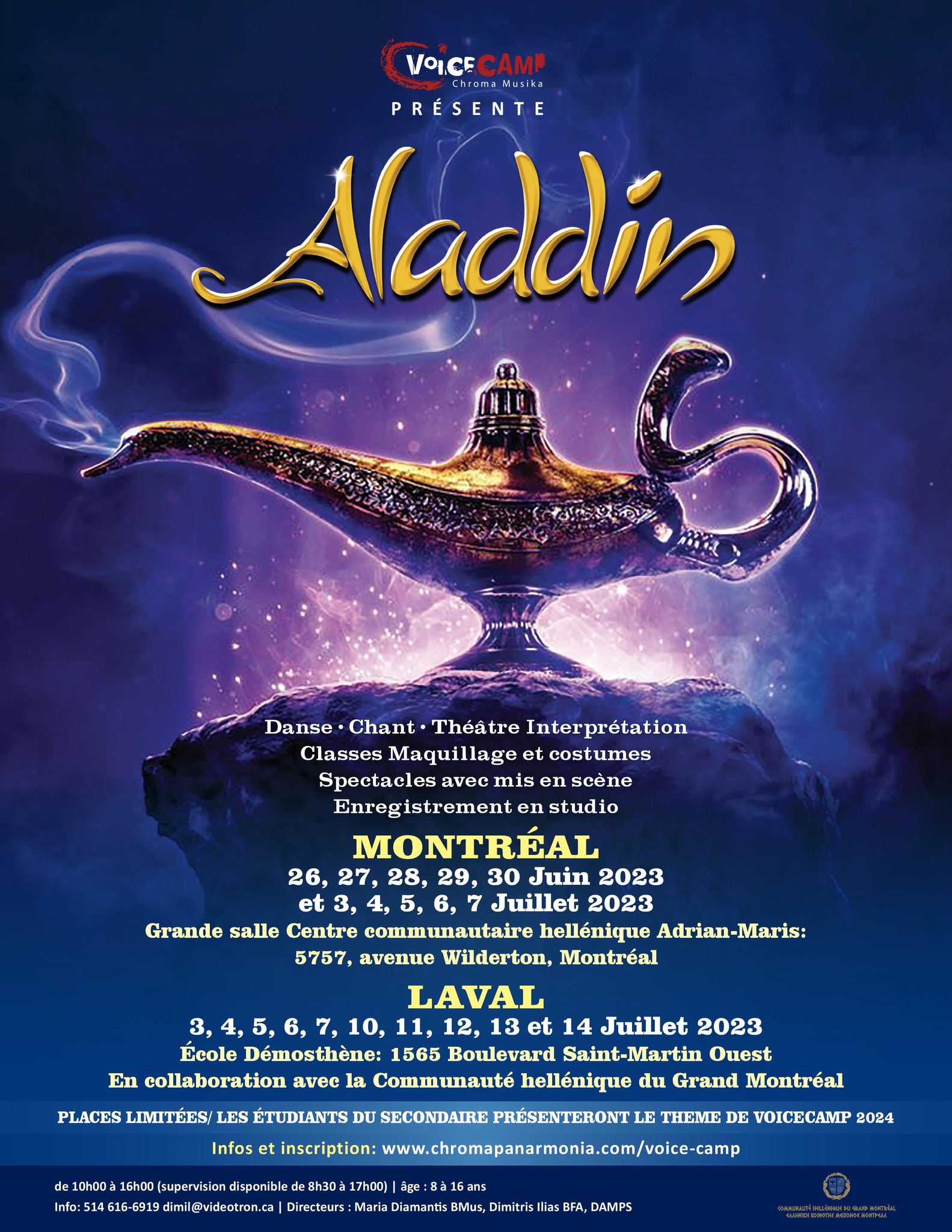 Camp vocal 2023 – Aladdin