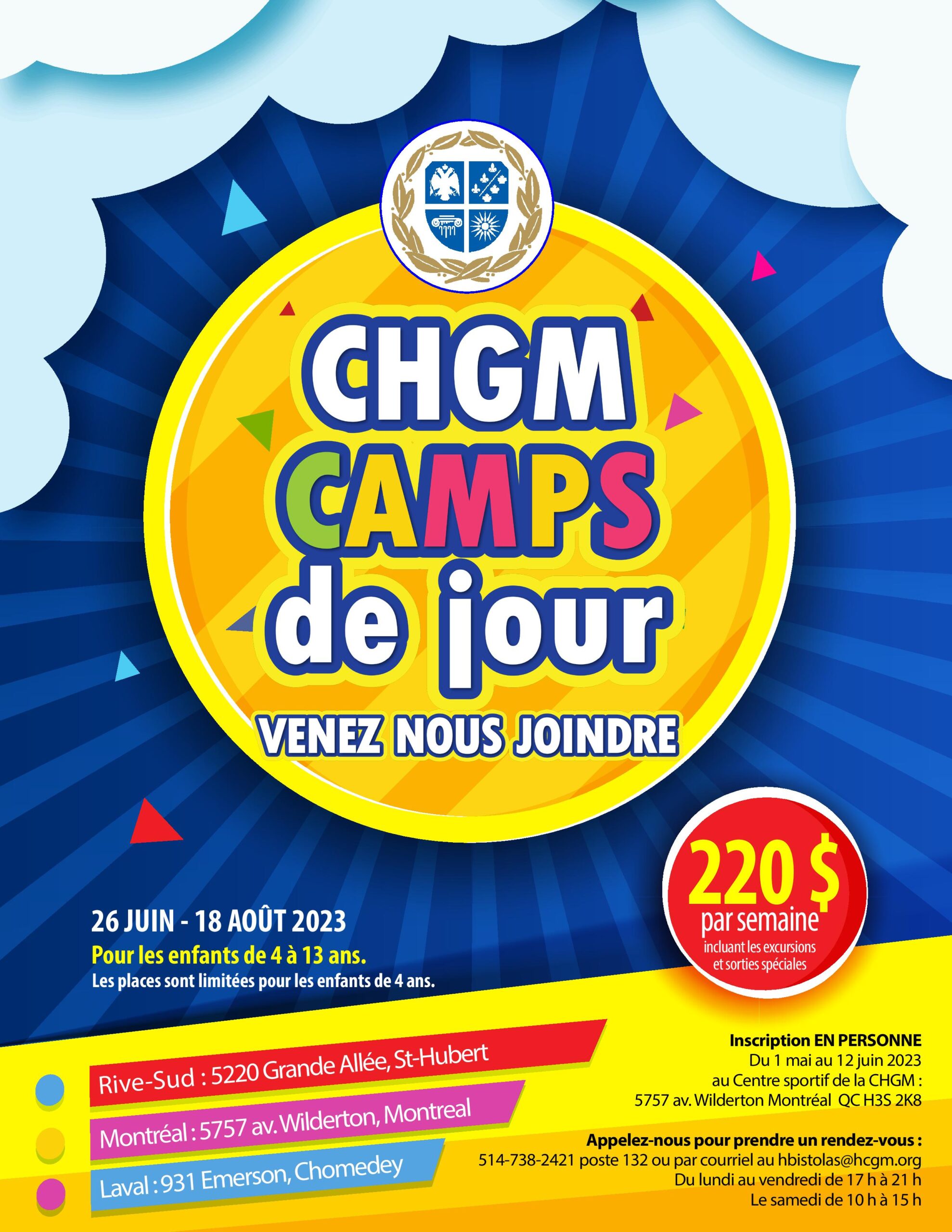 Camps de jour – CHGM