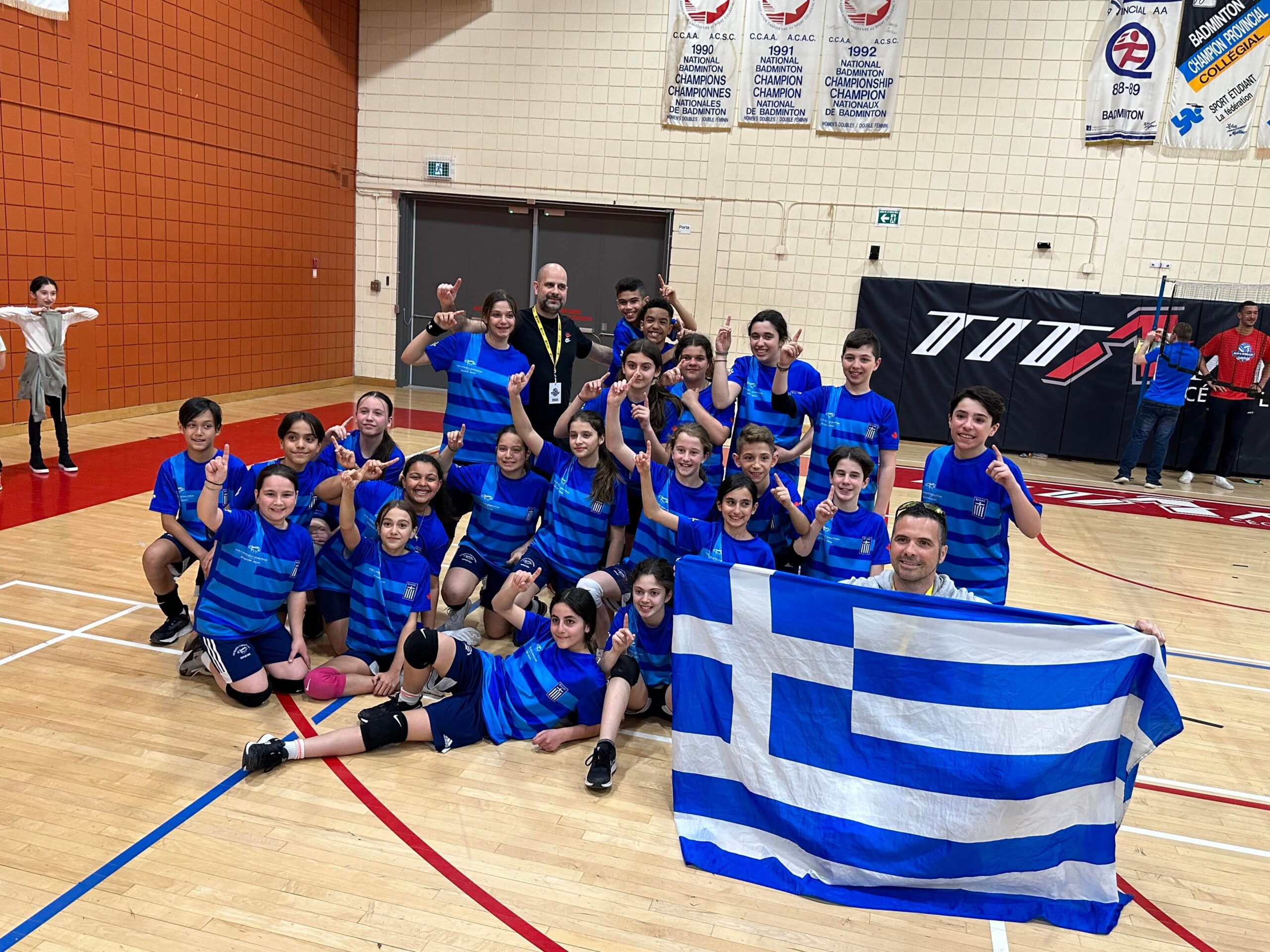 DÉMOSTHÈNE EST CHAMPION DE VOLLEYBALL À QUÉBEC!