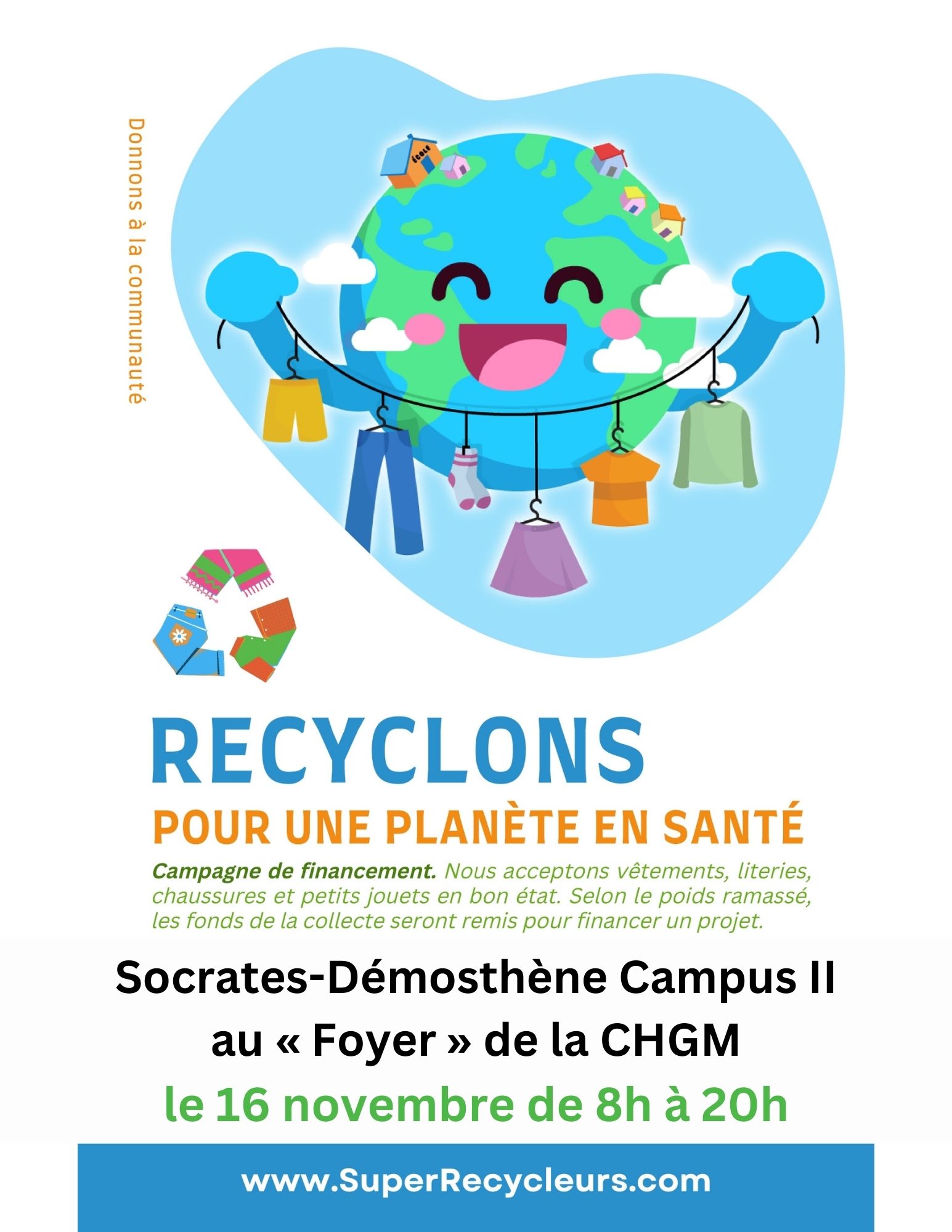 Recyclons pour une planète saine – Campus II